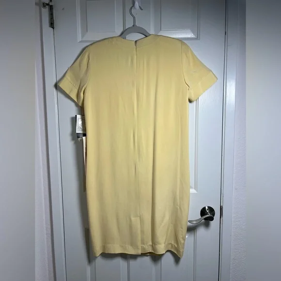 Spenser Jeremy Women's Cream Button-Front Midi Dress 100% Pure Silk - Picture 3 of 8